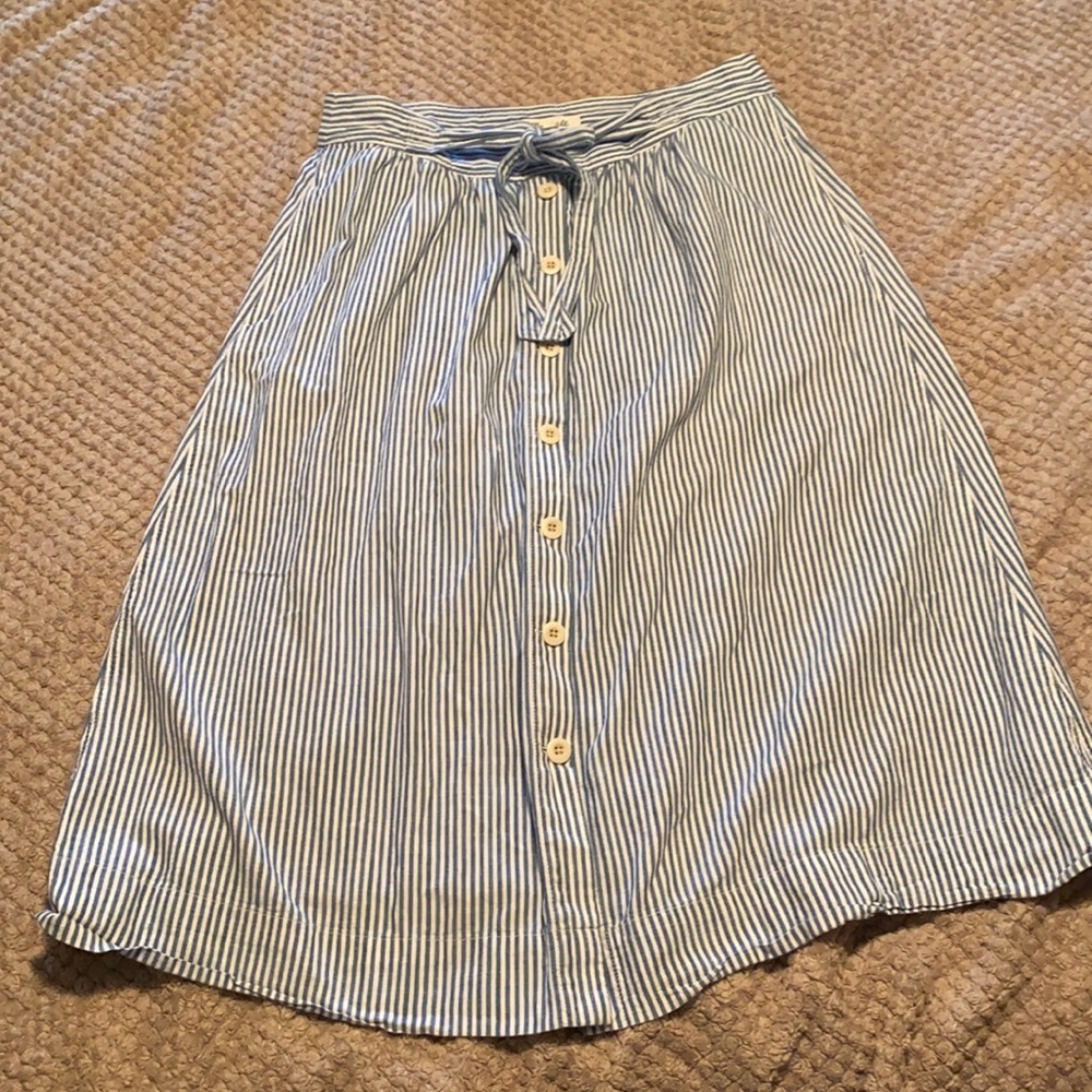 Madewell Button front midi skirt
